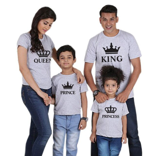 Family Matching King Queen Prince Princess T shirts