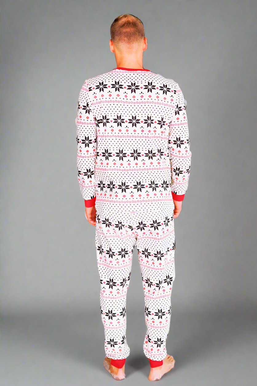 Matching Family Christmas Pajamas - Snowflake Nordic Holiday PJ Set for All Ages