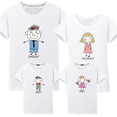 Matching Hand-Painted Family Four T-Shirt - dresslikemommy.com