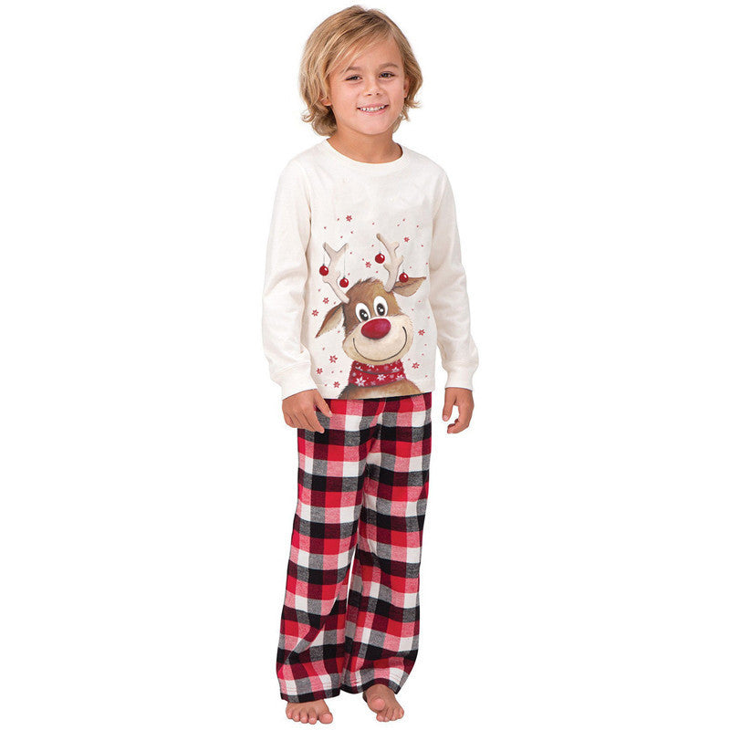 Matching Christmas Pajamas Deer Plaid Set - dresslikemommy.com