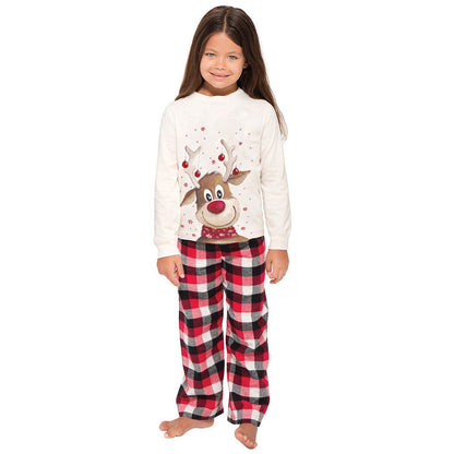 Matching Christmas Pajamas Deer Plaid Set - dresslikemommy.com