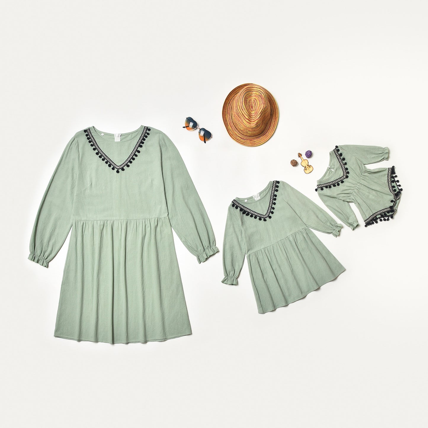 Mother and Daughter Long Sleeved Dress - dresslikemommy.com