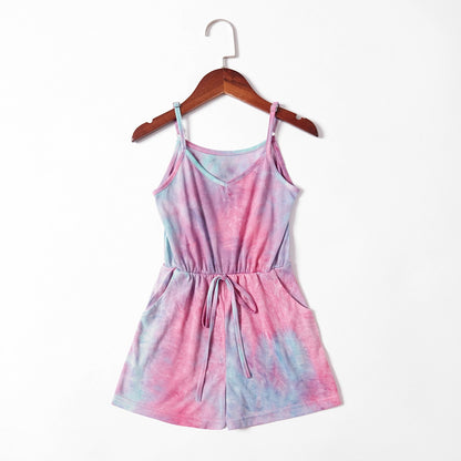 Matching Mommy & Me Tie-dye Jumpsuit Romper - dresslikemommy.com