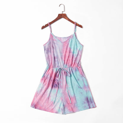 Matching Mommy & Me Tie-dye Jumpsuit Romper - dresslikemommy.com