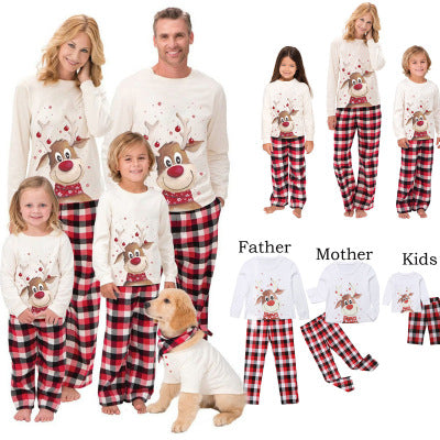 Matching Christmas Pajamas Deer Plaid Set - dresslikemommy.com