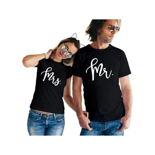 Couple Matching Shirts Mr and Mrs Wedding Gift Anniversary-Couples-dresslikemommy.com