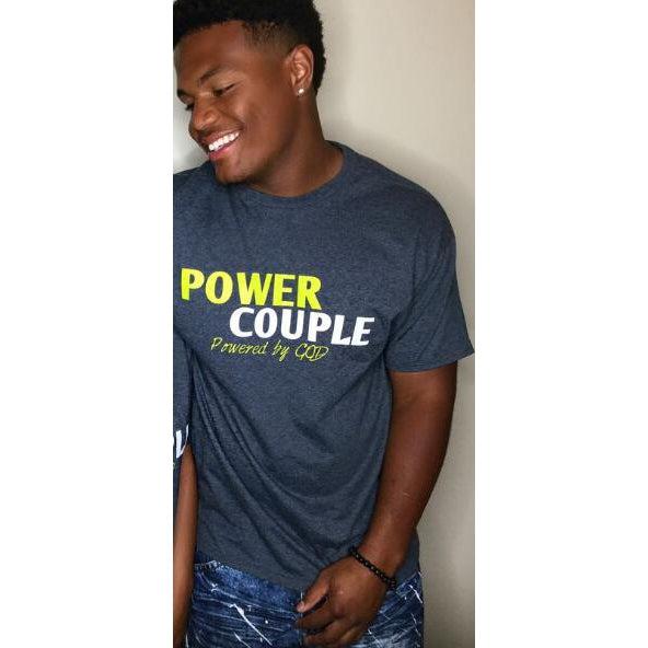 Couple T Shirt POWER COUPLE Short Sleeve T Shirts-dresslikemommy.com