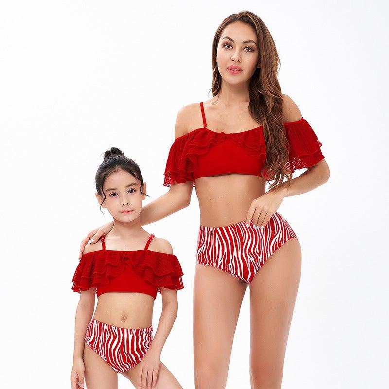 Cute Mother Daughter Matching Swimsuits-Swimsuits-dresslikemommy.com