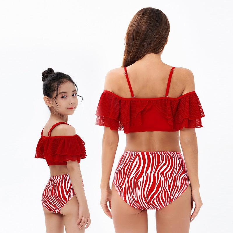 Cute Mother Daughter Matching Swimsuits-Swimsuits-dresslikemommy.com