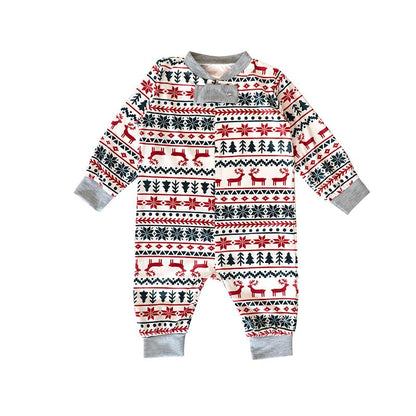 Family Matching Christmas Deer Snowflake PJs-Family Matching-dresslikemommy.com