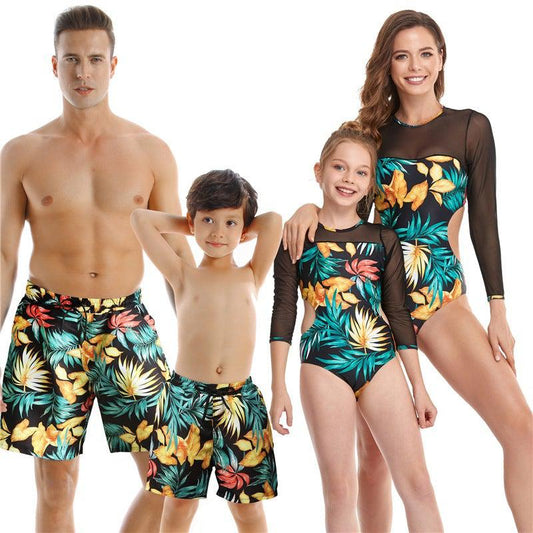 Family Matching Swimwear Bathing Suit-Family Matching-dresslikemommy.com