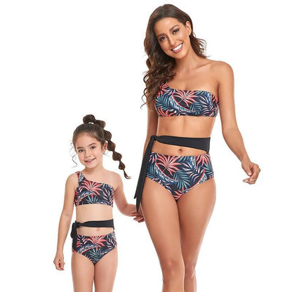 Fashion Matching Mother & Child Swimsuit-Swimsuits-dresslikemommy.com