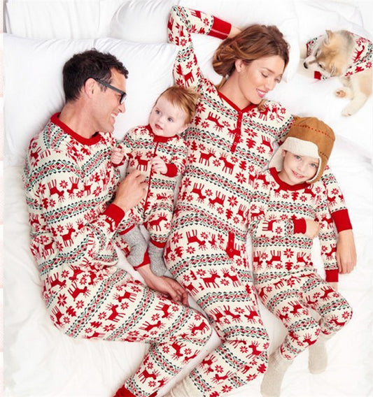 Family Look Matching Christmas New Year Pajamas - dresslikemommy.com