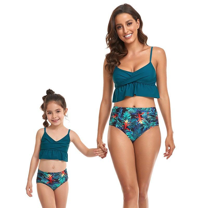 Matching Mother Daughter Tankini Swimsuit-Swimsuits-dresslikemommy.com