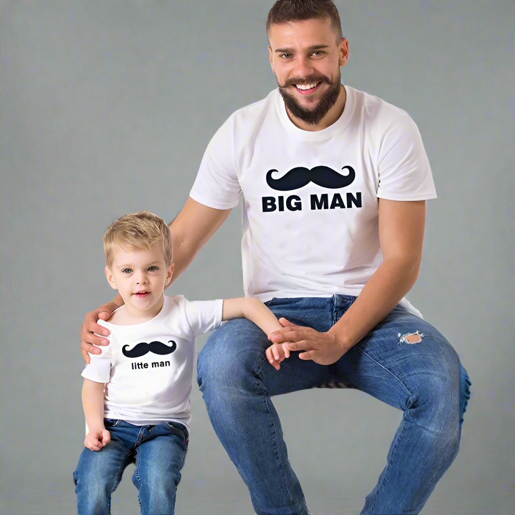 Daddy and Me Big Man Little Man T-Shirt - dresslikemommy.com