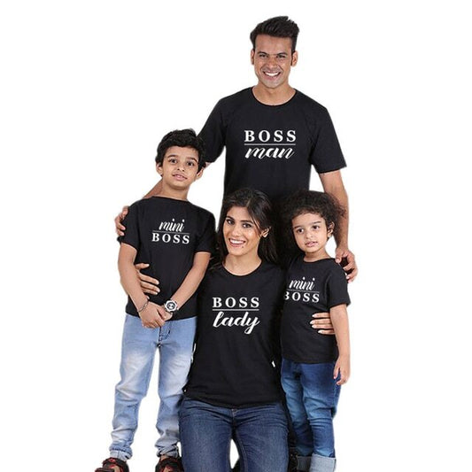 Family Matching Boss T-shirts - dresslikemommy.com