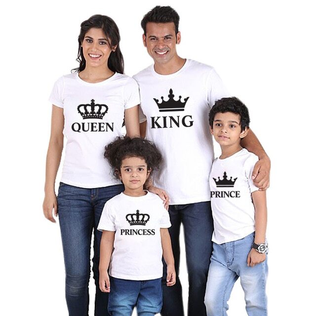 Family Matching King Queen Prince Princess T shirts