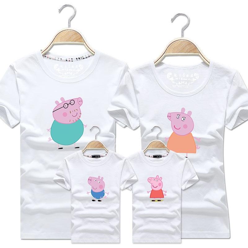 Family Matching Peppa Pig Cotton T-Shirt - dresslikemommy.com