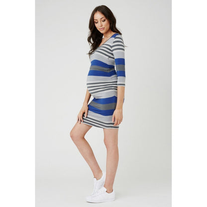 Maternity Striped Dress - dresslikemommy.com