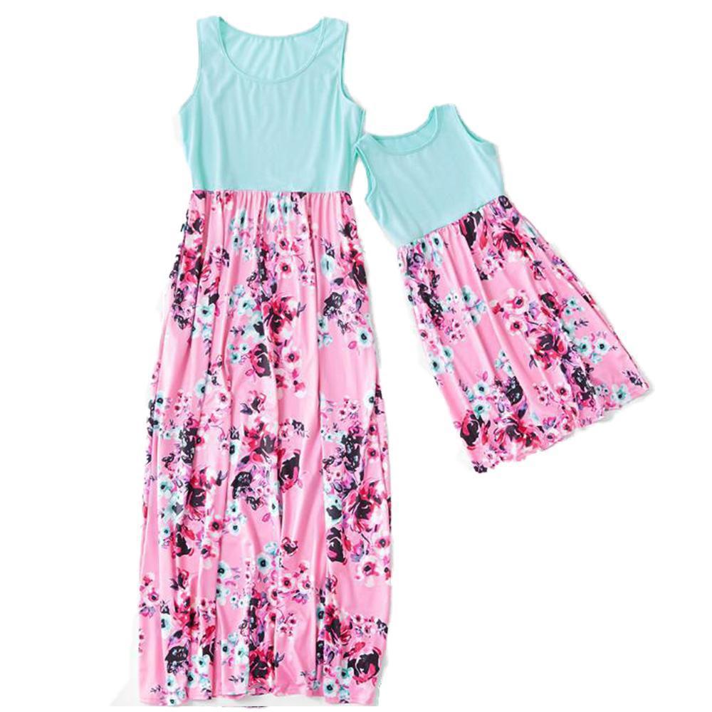 Mommy & Me Spring Flowers Dress - dresslikemommy.com