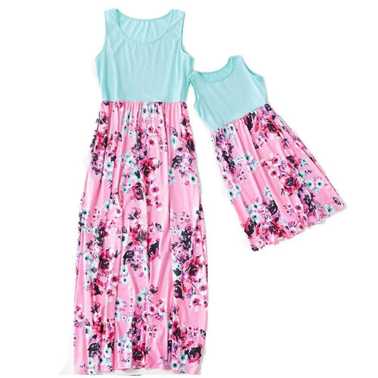 Mommy & Me Spring Flowers Dress - dresslikemommy.com