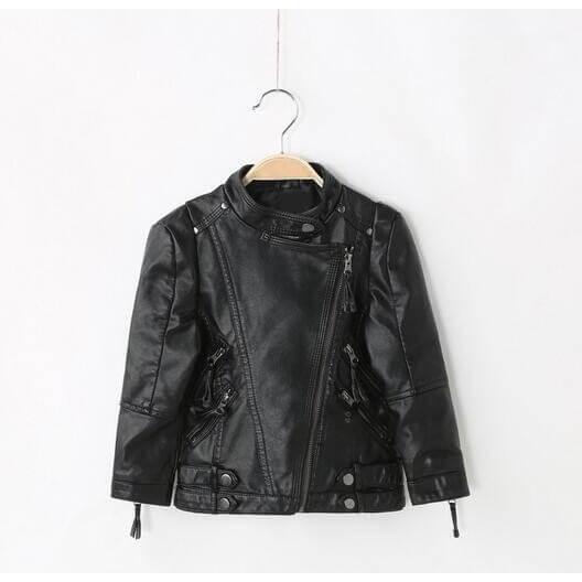 Mother and daughter faux leather jacket - dresslikemommy.com