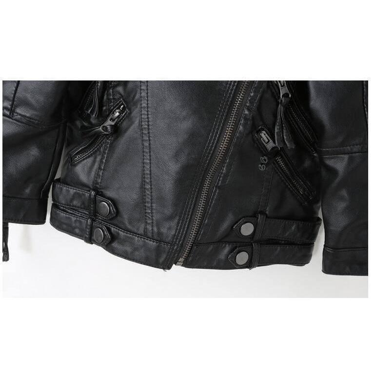 Mother and daughter faux leather jacket - dresslikemommy.com