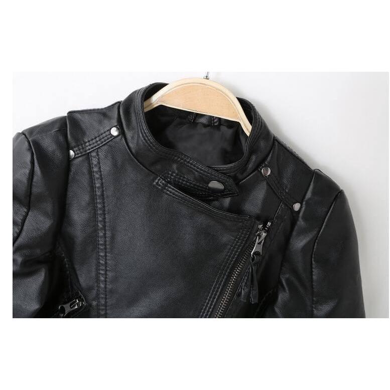 Mother and daughter faux leather jacket - dresslikemommy.com