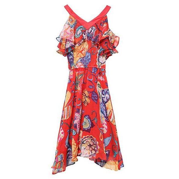 Mother & Me Chiffon Floral Long Dress - dresslikemommy.com