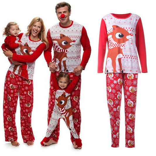 Family Matching Merry Christmas Pajamas PJs Set - dresslikemommy.com