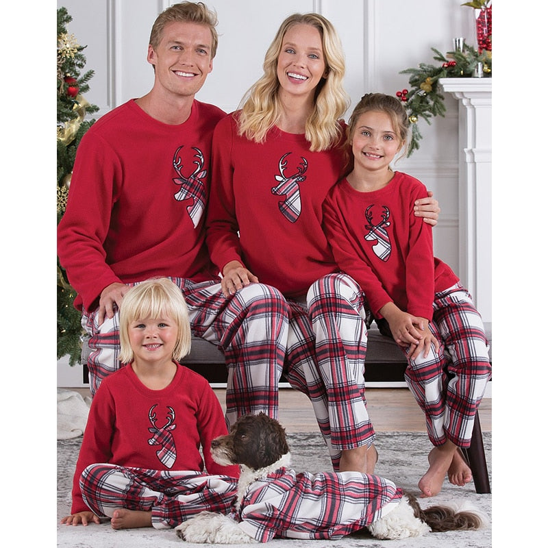 Family Christmas Pajamas Set Sleepwear Nightwear - dresslikemommy.com