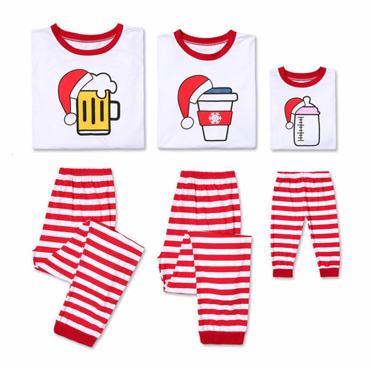 Family Matching Stripe Christmas Pajamas - dresslikemommy.com