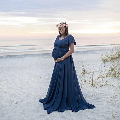 Pregnant Women Dress Elegant Long Maxi Gown - dresslikemommy.com